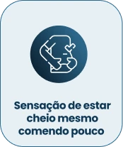 Sensação de estar cheio mesmo comendo pouco